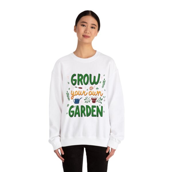 Copy of Unisex Heavy Blend™ Gardening Crewneck Sweatshirt - "Grow Your Own Garden" design - Image 4