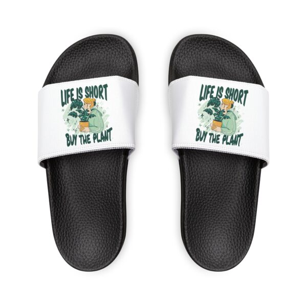 Personalized Sandals for Men - LIFE IS SHORT, BUY THE PLANT - Image 7