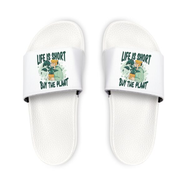 Personalized Men's Sandals: Custom Design & Comfort | "Life is Short, Buy the Plant"