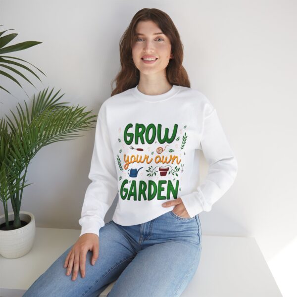 Copy of Unisex Heavy Blend™ Gardening Crewneck Sweatshirt - "Grow Your Own Garden" design - Image 7