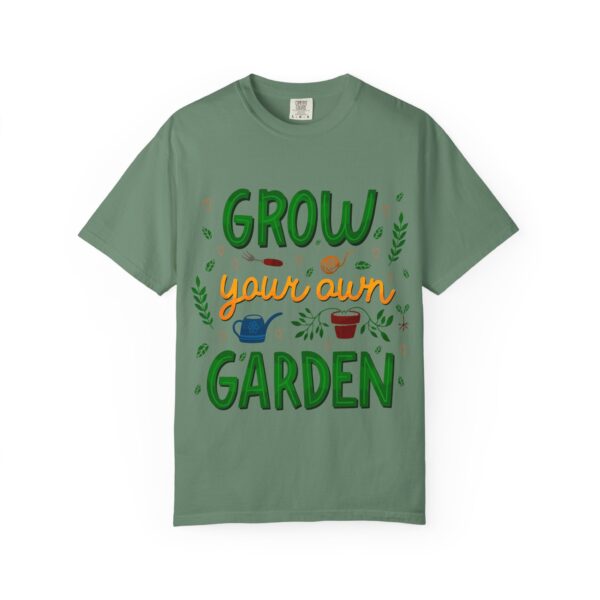 Unisex Garment-Dyed T-shirt – “Grow Your Own Garden” design - Image 5