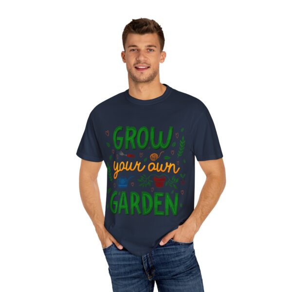 Unisex Garment-Dyed T-shirt – “Grow Your Own Garden” design - Image 20