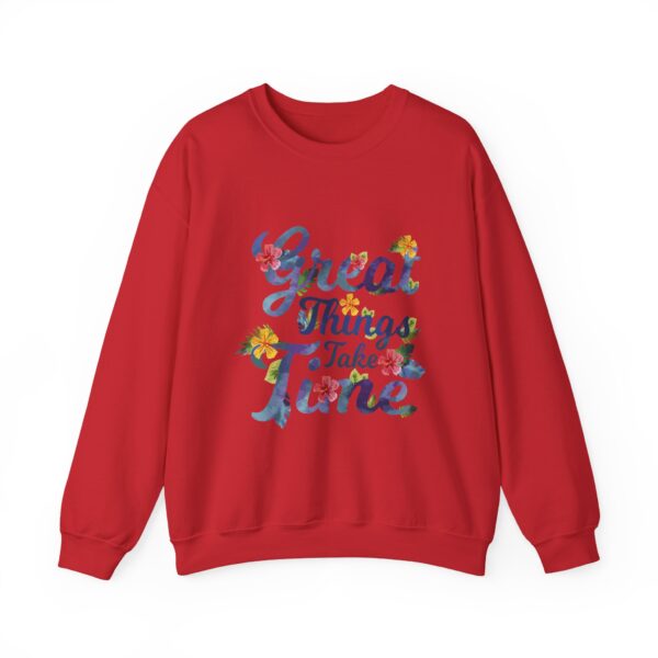 Unisex Heavy Blend™ Crewneck Sweatshirt – “Great Things Take Time” Design - Image 33