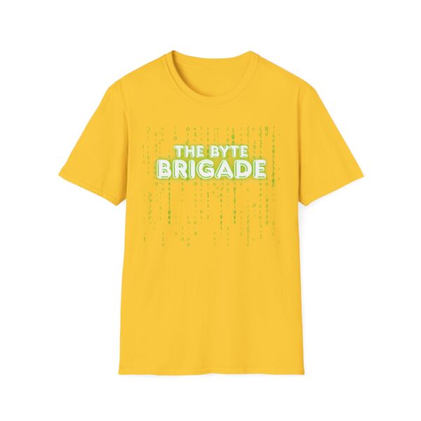 Unisex Softstyle T-Shirt with Futuristic Design - The Byte Brigade, Tech Enthusiast Gift, Gaming Merchandise, Cyberpunk Apparel, [...] - Image 13