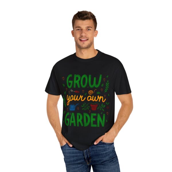 Unisex Garment-Dyed T-shirt – “Grow Your Own Garden” design - Image 16