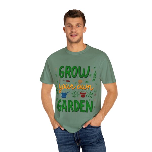 Unisex Garment-Dyed T-shirt – “Grow Your Own Garden” design - Image 8