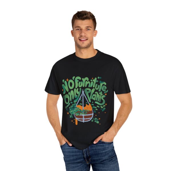 Unisex Garment-Dyed T-shirt – “No Furniture, Only Plants” design - Image 20