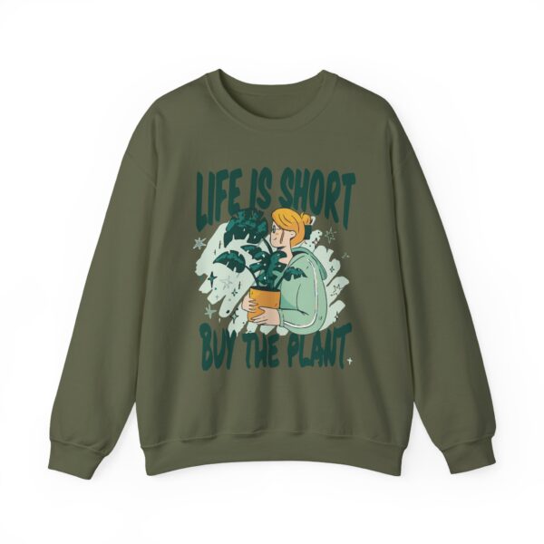 Unisex Heavy Blend™ Crewneck Sweatshirt – “Life is Short, Buy The Plants” Design - Image 13