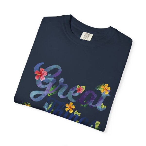 Unisex Garment-Dyed T-shirt – “Great Things Take Time” Design - Image 15