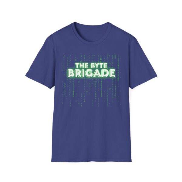 Unisex Softstyle T-Shirt with Futuristic Design - The Byte Brigade, Tech Enthusiast Gift, Gaming Merchandise, Cyberpunk Apparel, [...] - Image 29