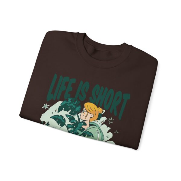 Unisex Heavy Blend™ Crewneck Sweatshirt – “Life is Short, Buy The Plants” Design - Image 11