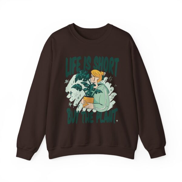 Unisex Heavy Blend™ Crewneck Sweatshirt – “Life is Short, Buy The Plants” Design - Image 9