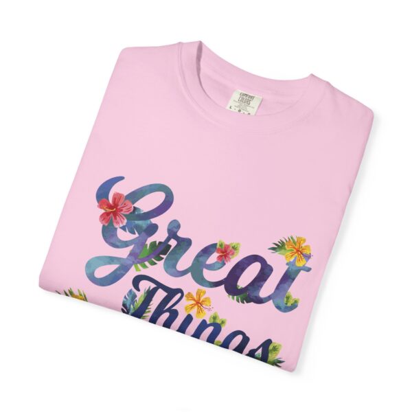 Unisex Garment-Dyed T-shirt – “Great Things Take Time” Design - Image 23