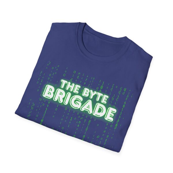 Unisex Softstyle T-Shirt with Futuristic Design - The Byte Brigade, Tech Enthusiast Gift, Gaming Merchandise, Cyberpunk Apparel, [...] - Image 32