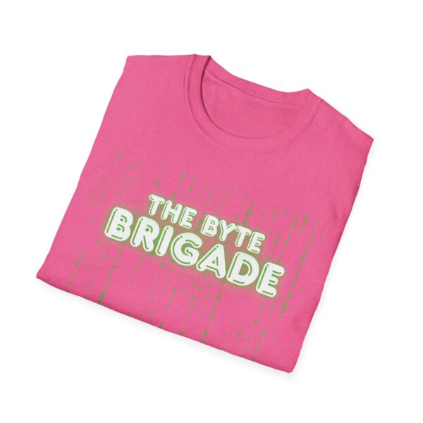 Unisex Softstyle T-Shirt with Futuristic Design - The Byte Brigade, Tech Enthusiast Gift, Gaming Merchandise, Cyberpunk Apparel, [...] - Image 40