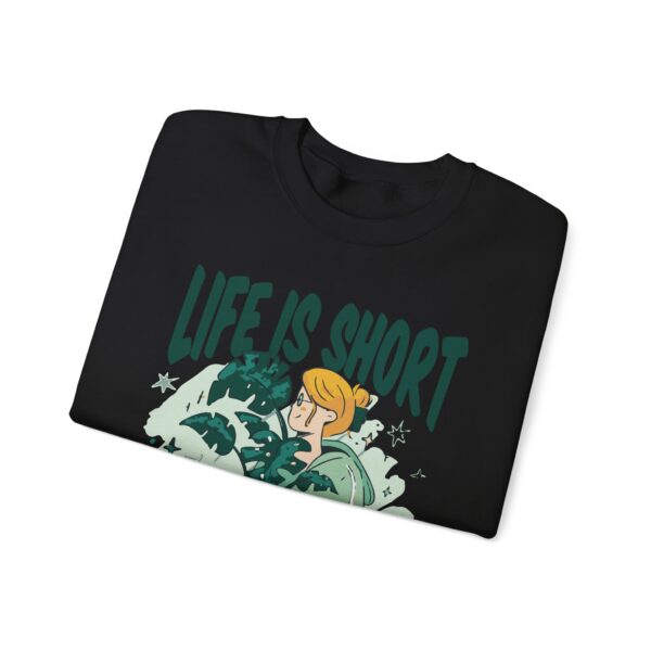Unisex Heavy Blend™ Crewneck Sweatshirt – “Life is Short, Buy The Plants” Design - Image 7