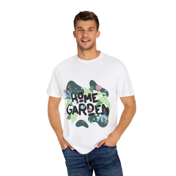 Unisex Garment-Dyed T-shirt – "Home Garden" Design - Image 4