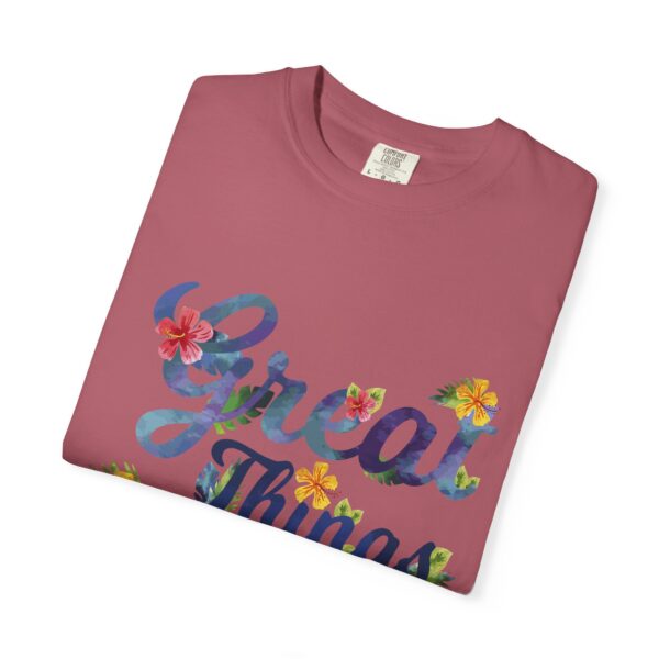 Unisex Garment-Dyed T-shirt – “Great Things Take Time” Design - Image 27