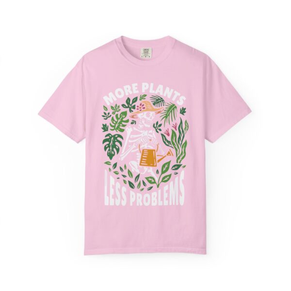 Unisex Garment-Dyed T-shirt – “More Plants, Less Problems” Design - Image 29