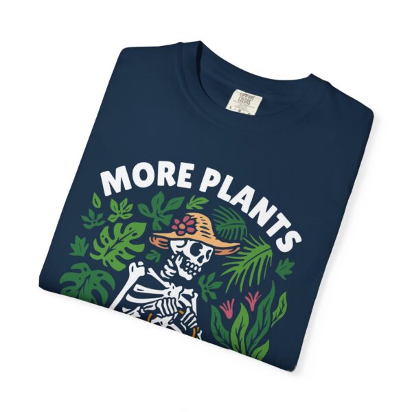 Unisex Garment-Dyed T-shirt – “More Plants, Less Problems” Design - Image 11