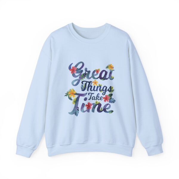 Unisex Heavy Blend™ Crewneck Sweatshirt – “Great Things Take Time” Design - Image 17