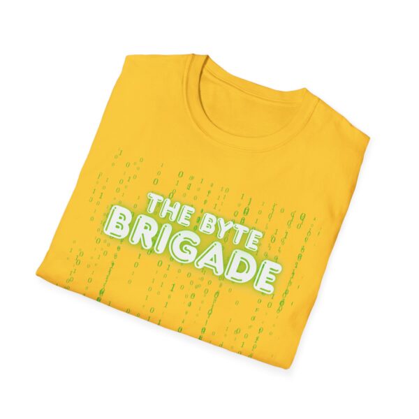 Unisex Softstyle T-Shirt with Futuristic Design - The Byte Brigade, Tech Enthusiast Gift, Gaming Merchandise, Cyberpunk Apparel, [...] - Image 16