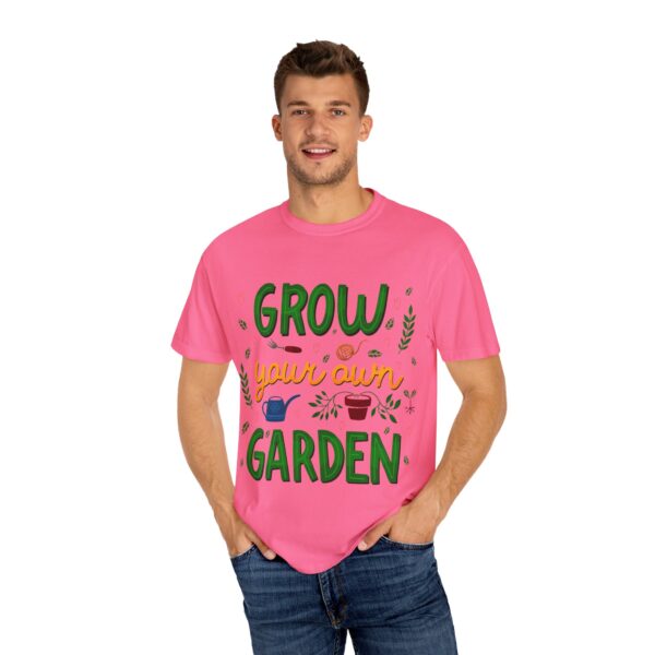 Unisex Garment-Dyed T-shirt – “Grow Your Own Garden” design - Image 24