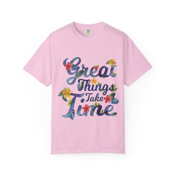 Unisex Garment-Dyed T-shirt – “Great Things Take Time” Design - Image 21