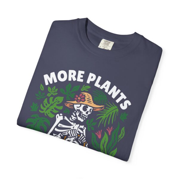 Unisex Garment-Dyed T-shirt – “More Plants, Less Problems” Design - Image 7