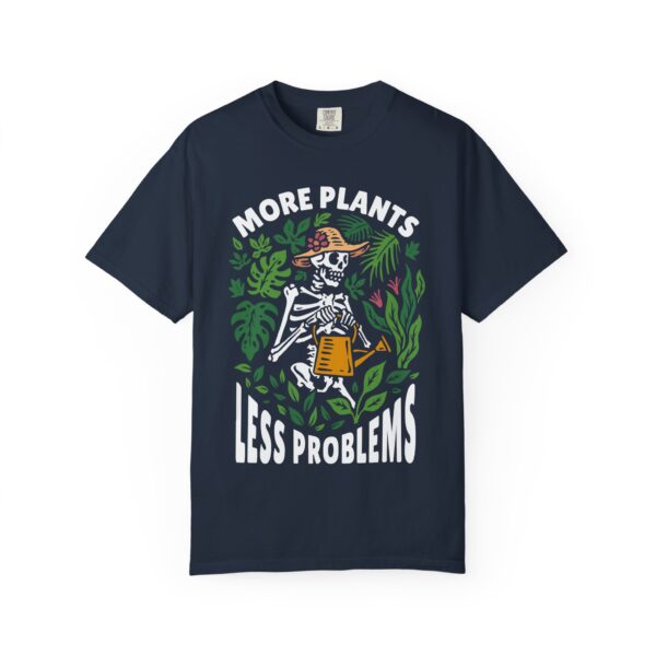 Unisex Garment-Dyed T-shirt – “More Plants, Less Problems” Design - Image 17