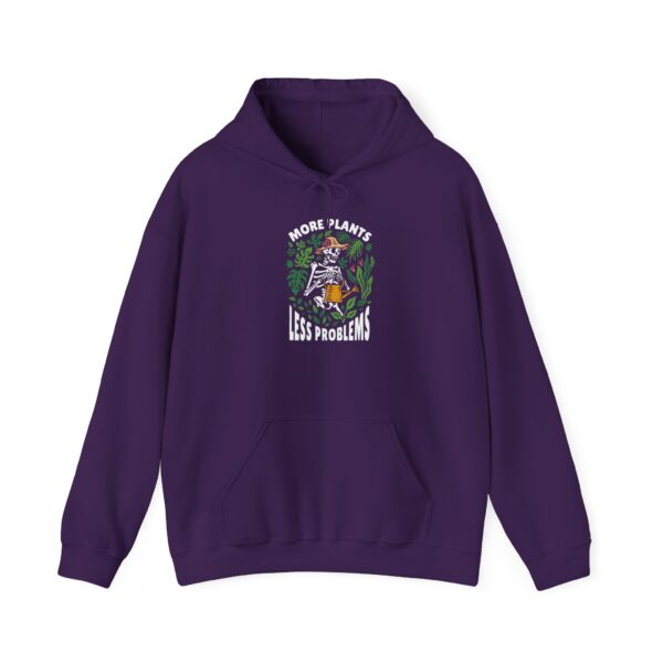 Unisex Heavy Blend™ Hooded Sweatshirt – “More Plants, Less Problems” Design - Image 17