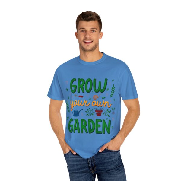 Unisex Garment-Dyed T-shirt – “Grow Your Own Garden” design - Image 12