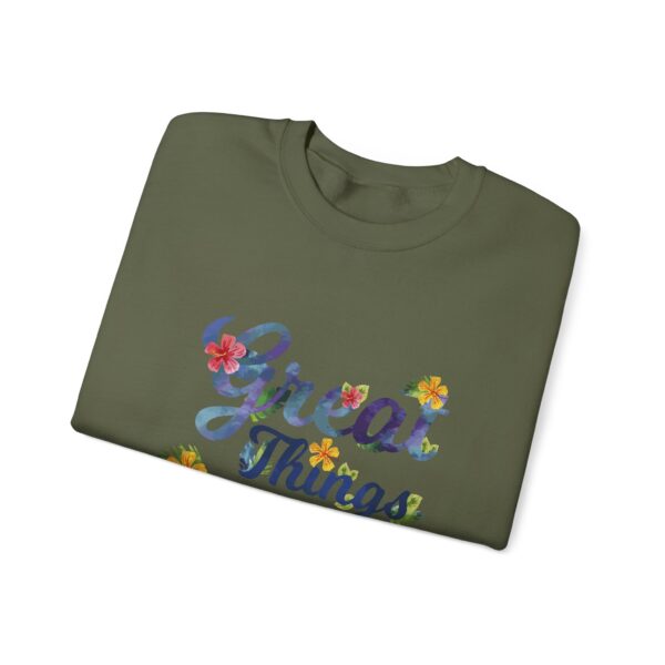 Unisex Heavy Blend™ Crewneck Sweatshirt – “Great Things Take Time” Design - Image 15