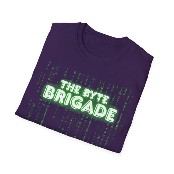Unisex Softstyle T-Shirt with Futuristic Design - The Byte Brigade, Tech Enthusiast Gift, Gaming Merchandise, Cyberpunk Apparel, [...] - Image 36
