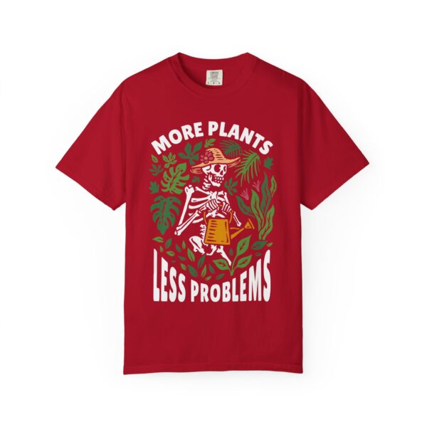 Unisex Garment-Dyed T-shirt – “More Plants, Less Problems” Design - Image 41