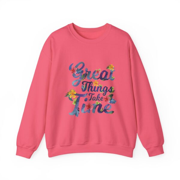 Unisex Heavy Blend™ Crewneck Sweatshirt – “Great Things Take Time” Design - Image 29