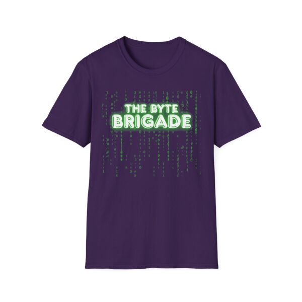 Unisex Softstyle T-Shirt with Futuristic Design - The Byte Brigade, Tech Enthusiast Gift, Gaming Merchandise, Cyberpunk Apparel, [...] - Image 33