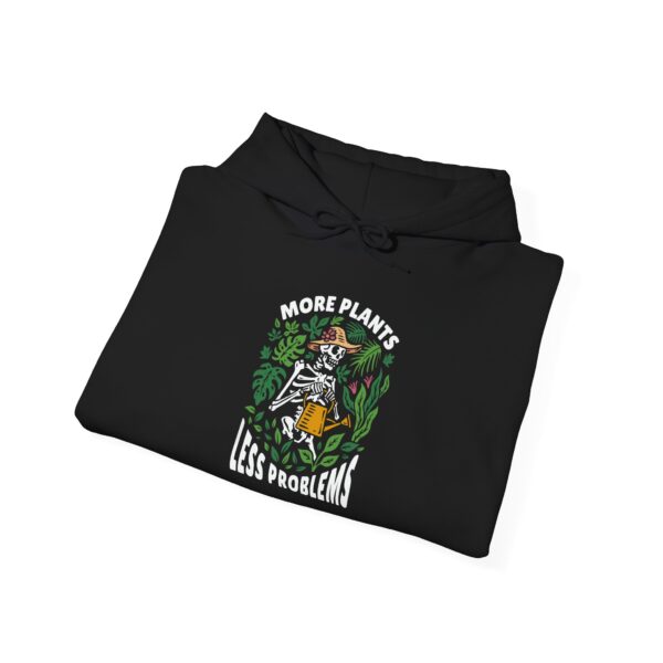 Unisex Heavy Blend™ Hooded Sweatshirt – “More Plants, Less Problems” Design - Image 4